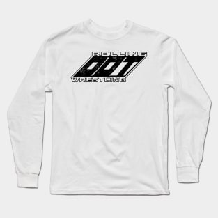 Rolling DDT Wrestling Logo (B&W) Long Sleeve T-Shirt